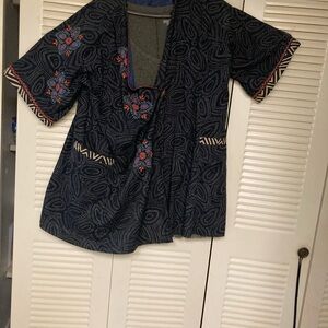 Gudrun Sjoden Black Dolman Sleeve Relaxed Top